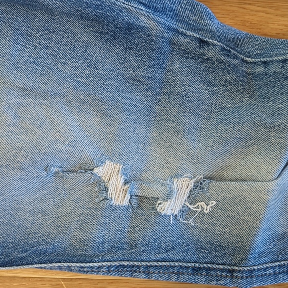 High Waist Lucky Brand Blue Jeans Distressed - Picture 6 of 6